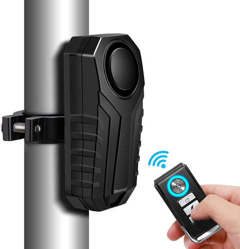 WSDCAM Anti-Theft Bike Alarm with Mount, 113dB Burglar Vibration Motorcycle Bicycle Alarm Security System Waterproof Cycle Bike Alarm with Remote...