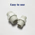 12PCS 3/4 Inch PVC Pipe Fitting Hex Nipple G3/4 Male X G3/4 Male Coupling Adaptor of Thread Plumbing PIPE Connection HE023-3/4...