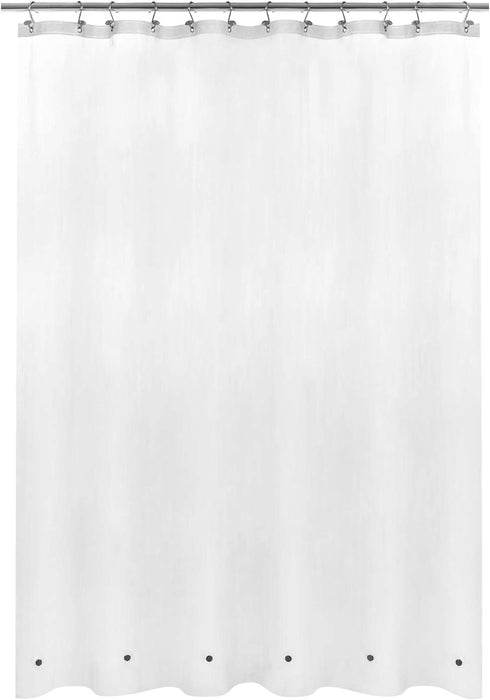 Mrs Awesome Long Shower Curtain Liner with 6 Magnets 72 x 78 inch, PEVA 8G Thick & Heavy Duty Plastic Shower Curtain for Bathroom, Waterproof,72x7...