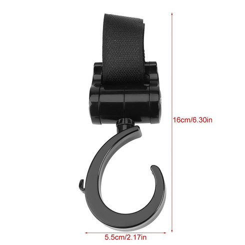Stroller Hooks, 4 Pack 360° Rotation Baby Infant Pushchair Hanger Accessories for Mommy Daddy when Jogging, Walking or Shopping Maximum Capacity 3...