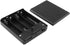 DGZZI 4xAA Battery Box 4 Slots AA Black Battery Storage Cases with Cover ON/Off Switch and USB Female Socket Battery Holder...