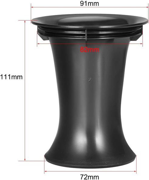uxcell 82mm x 111mm Speaker Port Tube Subwoofer Bass Reflex Tube Bass Woofer Box Port Tube Vent...