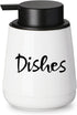 LEETOYI Bathroom Countertop Dispensers Modern Ceramic Soap Lotion Dispenser Bottles, Hand Soap Dispenser for Bathroom, Dish Soap Dispenser for Kit...