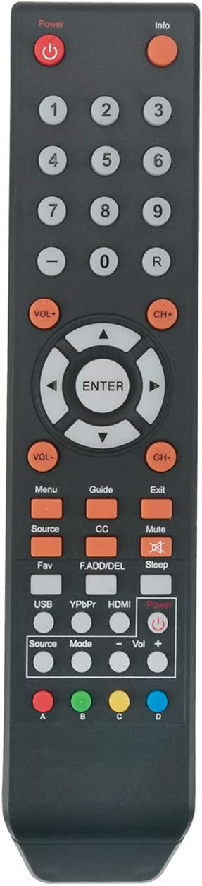 TV Replace Remote Control 8142026670003C Work with Sceptre E165BV E205BV-SMQCC E325BV-SR U508CV-UMKR...