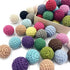 Wooden Crochet Beads 20mm 50pc Mix Color Beads DIY Accessories for Making Necklace Bracelet...