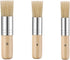 3 Sets of Pig Bristle Brush Set, Art Painting Wooden Brush with Short Handle, Suitable for Oil Painting/Acrylic Painting...