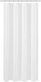 N&Y HOME RV Shower Curtain Liner Fabric 47 x 64 inches, Hotel Quality, Washable, Water Repellent, White Bathroom Curtains with Grommets, 47x64...