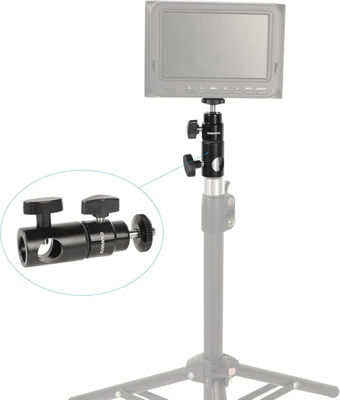 CAMVATE Light Stand Mount Articulated 1/4''-20 Mini Ball Head for Monitor/LED light - 1952...
