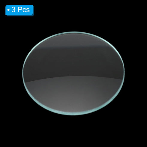 PATIKIL 12" (300mm) Focal Length Flat Convex Lens, 3 Pack 50mm Diameter 4mm Height Glass Optically Polished Round Edges Lens for Physics Experimen...