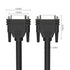 10ft 28AWG DB15 RS232 15 Pin Serial Extension Cable, Female to Female 15-Pin Gold Plated Connecter Straight Through Cord...