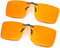 FONHCOO Clip-on Blue Light Blocking Glasses Womens Mens 2 Pack over Prescription Glasses Framless Lens Anti Eyestrain Headaches UV Filter Computer...