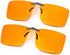 FONHCOO Clip-on Blue Light Blocking Glasses Womens Mens 2 Pack over Prescription Glasses Framless Lens Anti Eyestrain Headaches UV Filter Computer...