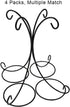 Ornament Display Stand, Air Plant Holder, Terrariums Hanger, Black Iron Wire Hanging Hook for Christmas Halloween Decoration, Glass Crystal Witch ...