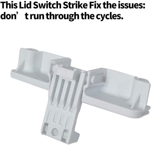 W10240513 Washer Lid Latch Strike Compatible with Whirlpool AP4514459, PS2579805