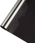 One Way Mirror Privacy Window Film, Heat Control and Anti - UV Adhesive Reflective Window Tint for Home and Office, 60Inch x 17.7Inch, Black Silve...