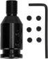 Shift Knob Adapter, Universal Car Shift Knob Adapter for Non Threaded Shifters 12x1.25 (Black)...