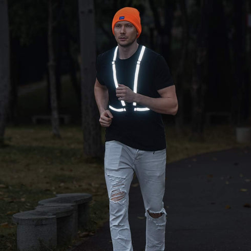 AYKRM 9 color High Visibility Reflective Vest Running Gear High Vis Adjustable Safety Vest...