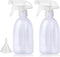 Empty White Plastic Spray Bottles 13.5oz/400ml Adjustable Nozzle Mist/Stream Water Spray Bottle Heavy Duty Spraying Bottles Plant Mister Spray Bot...