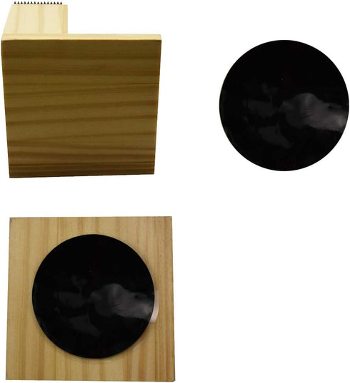 Enyuwlcm Wood Desktop Tape Dispenser for Office Multifunction Tape Dispenser with Tape Holder Attach Non-slip Mat 1 Pack...