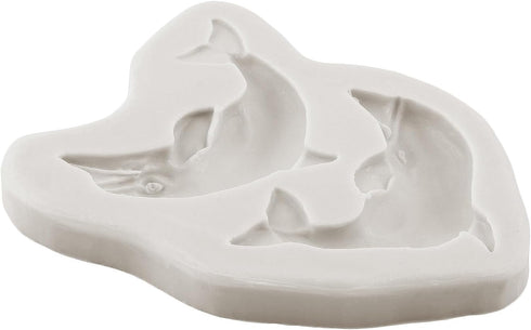 Dolphin Silicone Fondant Molds Dolphin Chocolate Candy Mold For Cake Decorating Cupcake Topper Gum Paste Polymer Clay...