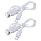 2Pcs USB-A to Micro-USB Charging Cord Replacement Compatible with Sony WH-H900N Compatible with PS WHH900N WHCH700N USB Charger Cable 30cm White.....