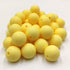 101pcs 15mm Silicone Round Beads for Keychain Making Custard Yellow Color Silicone Pearl Rubber Spacer Beads Accessory Kit for DIY Pens Handmade M...