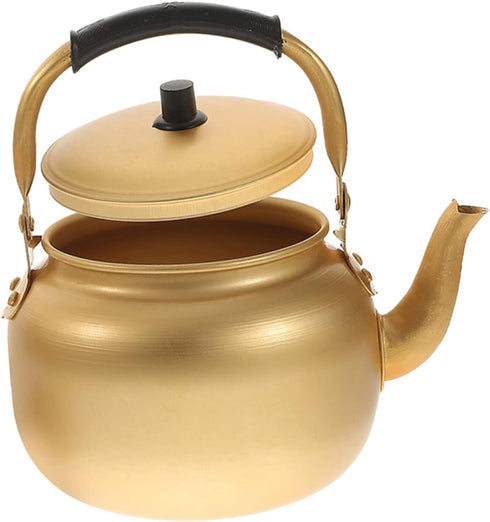 Vintage Aluminum Kettle Metal Water Boiler Water Heating Kettle Aluminum Teakettle Boiling Kettle Teakettle Teapot Small Teapot Metal Boiler Tea K...