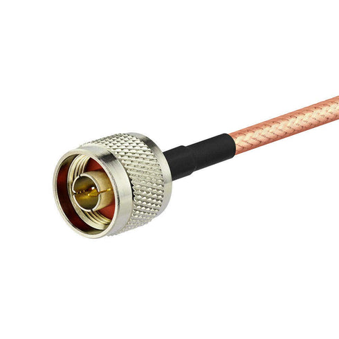 Eightwood N Male to N Male Jumper Low Loss RG400 Cable 12 inch for 4G LTE Antenna, WiFi Yagi Antenna, Router, Ham Radio...