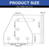 10pcs 2020 Extrusion T Plate Joining Corner Bracket Connector T Slot Hardware 8020 V Slot Aluminum Extrusion Accessories with T Nuts and Screws fo...