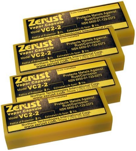 Zerust VC2-2 NoRust Vapor Capsule - Pack of 4 - Made in USA...