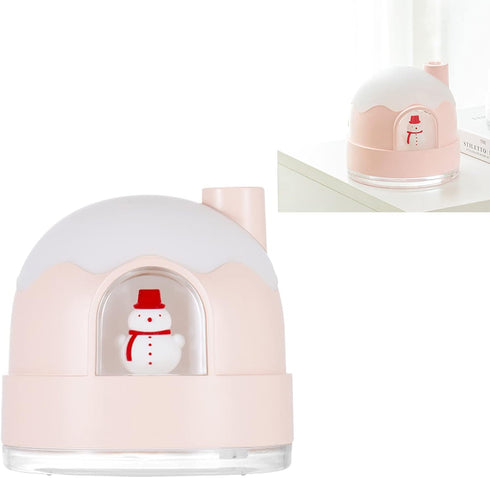 Cool Mist Humidifier with Night Light, Quiet Ultrasound Humidifiers for Bedroom AutoShut Off Cute Snowhouse Design Humidifiers for Babies Nursery ...