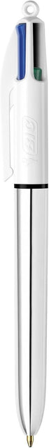 BIC 4 Colours Shine Retractable Ballpoint Pen Black/Blue/Red/Green (Pack of 12......