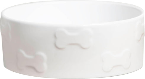 Park Life Designs Pet Bowl | Manor (Small, White)...