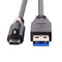 cablecc USB 3.1 Type-C Locking Connector to Standard USB3.0 Data Cable 1.2m with Panel Mount Screw...