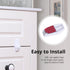 EUDEMON Plastic 8 Pack Kids Proofing Safety Drawer Stoppers Baby Safety Child Proofing Drawer Pinch Guards Easy to Install no Tools Need or Drill ...
