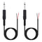 Fancasee 2 Pack 6 ft Replacement 6.35mm Male Plug to Bare Wire Open End TS 2 Pole Mono 1/4" 6.35mm Plug Jack Connector Audio Cable for Microphone ...