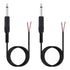 Fancasee 2 Pack 6 ft Replacement 6.35mm Male Plug to Bare Wire Open End TS 2 Pole Mono 1/4" 6.35mm Plug Jack Connector Audio Cable for Microphone ...