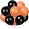 Orange Black Balloons,100 pcs 12 inch Latex Balloons,Birthday Wedding Baby Shower Party Decoration...