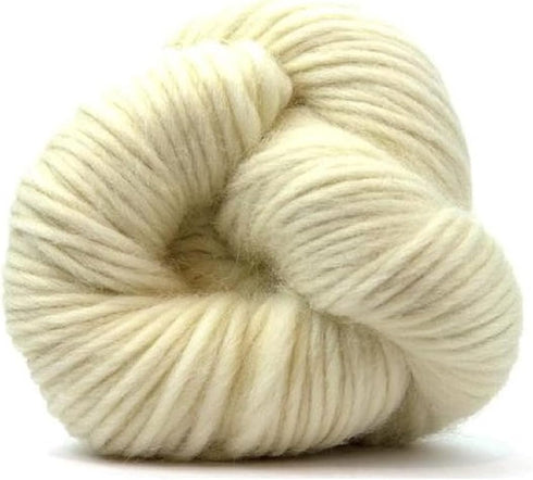 | Undyed White Cheviot Super Bulky (Chunky) Weight Yarn Hank | 200 Grams, Approx 130 Yards......