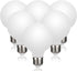 6 Pack G25(G80) Globe LED Light Bulbs, 5W Dimmable 40 Watt Equivalent LED Edison Bulbs, Neutral White 4000K, 500LM, E26 Base, Milky LED Filament B...