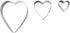 KitchenCraft Sweetly Does It Fondant Cutters, Heart Shaped, Stainless Steel, Set of 3...