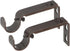 Ivilon Adjustable Brackets for Curtain Rods - for 7/8 or 1 Inch Rods. Set of 2 - Oil Rubbed Bronze...