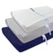 AMROSE 3 Pack Easy Care Changing Pad Covers, Ultra Soft Microfiber Diaper Change Table Sheets for Baby Boys and Girls, White & Gray & Navy...