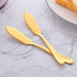 Stainless Steel Cheese Dessert Knives, Set of 6, Breakfast Butter Knife, Slicer Sandwich Spreader(Gold)...