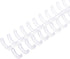PATIKIL 30-Hole Loose Leaf Binder Ring, 10 Pcs Plastic Comb Binding Ring 60 Sheet Capacity for Notebook Office Study Supplies, Transparent...