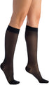 EvoNation Women’s Knee-High Graduated Compression Socks, 15-20 mmHg – Moderate Pressure Sheer Socks, Support Stockings Hose, Black, Small...