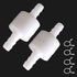 2PCS 1/4" Check Valve Hose Barb One Way Inline Non Return Ozone Resistance for Fuel Oil Water Gas Air Pump with 4PCS Hose Clamps...