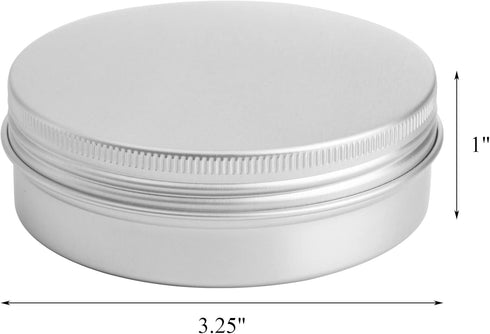 Tosnail 36 Pack 4 oz Aluminum Round Tins Empty Tins Candle Tins Spice Tins with Screw Top Lids...