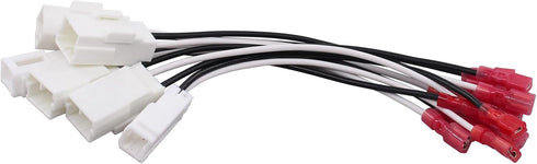 NewYall 6Pcs Dash Tweeter Door Speaker Wire Harness Adapter for Wrangler Compass Patriot Charger Challenger Grand Caravan Dart Avenger ProMaster R...