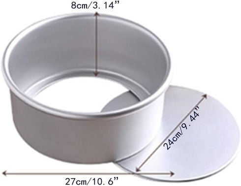 10 Inch Round Cheesecake Pan,Aluminum Round Cake Panwith Removable Bottom, Anodized Aluminum Chiffon Cake Mold Baking Pan...